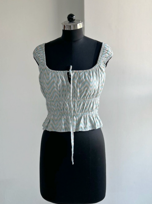 Beautiful Smocked Top in Cotton by A m e r i c a n E a g l e