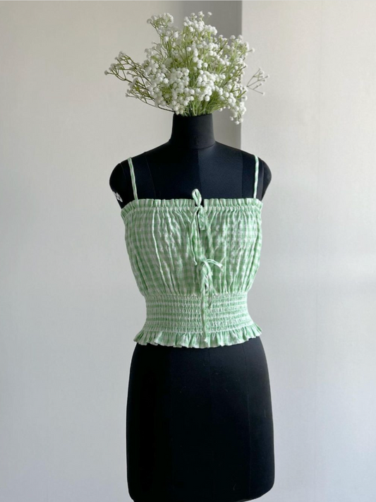 Cute GinghamTop in Cotton by T o p s h o p