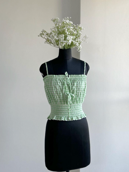 Cute GinghamTop in Cotton by T o p s h o p