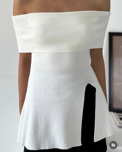 The Sabrina Top in Cream