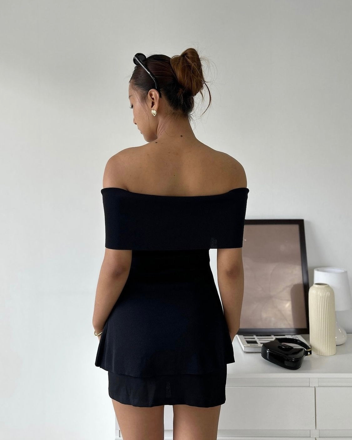The Sabrina Top in Black