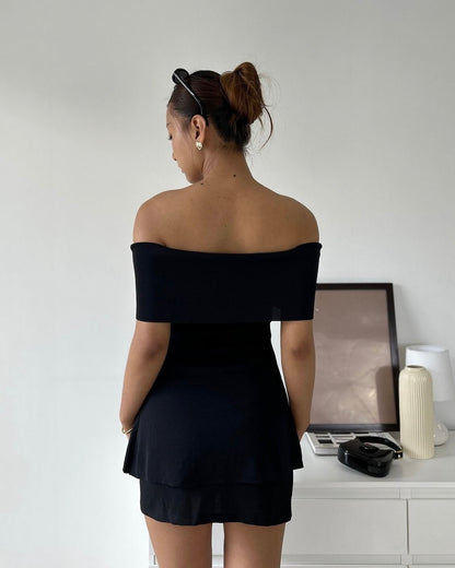 The Sabrina Top in Black