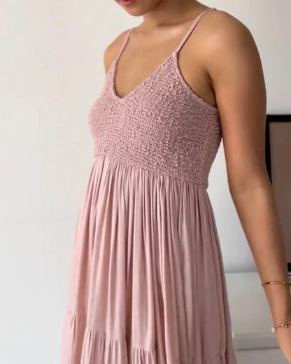 Blush Pink Dress in Cotton