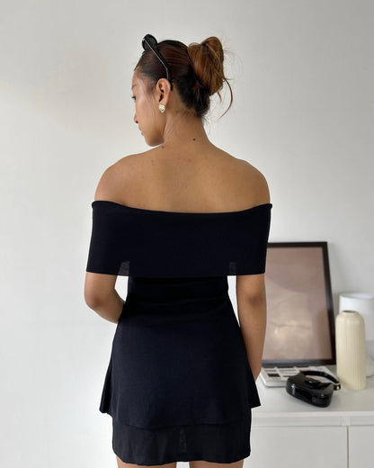 The Sabrina Top in Black