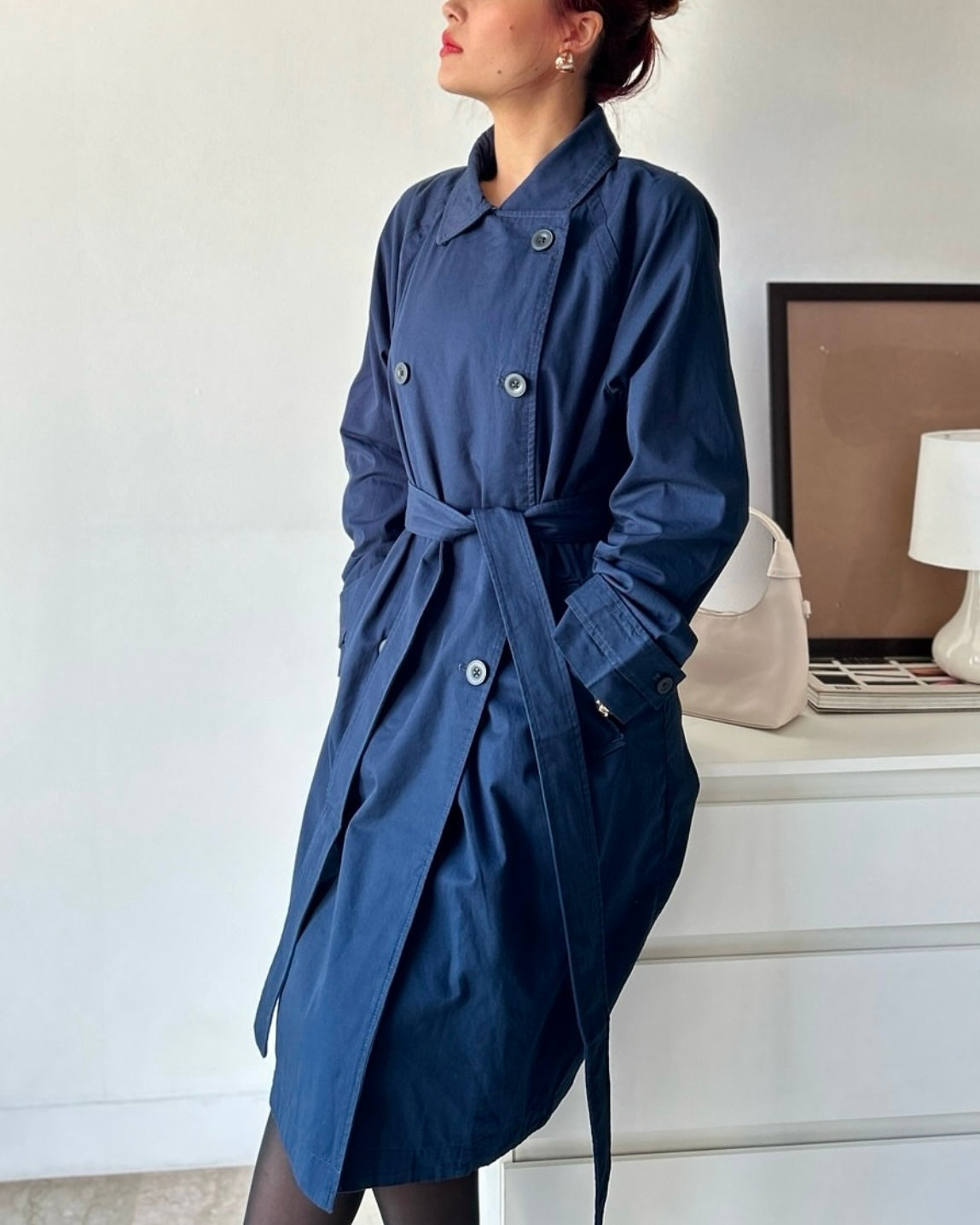 Blue Haze Luxe Trench