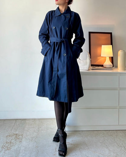 Blue Haze Luxe Trench