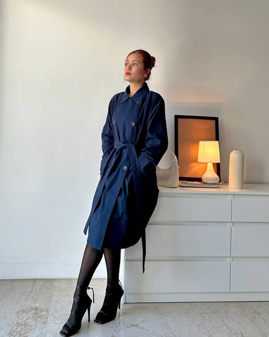 Blue Haze Luxe Trench