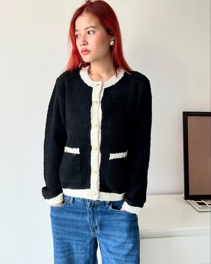 The Effortless Clean Girl Cardi in Black