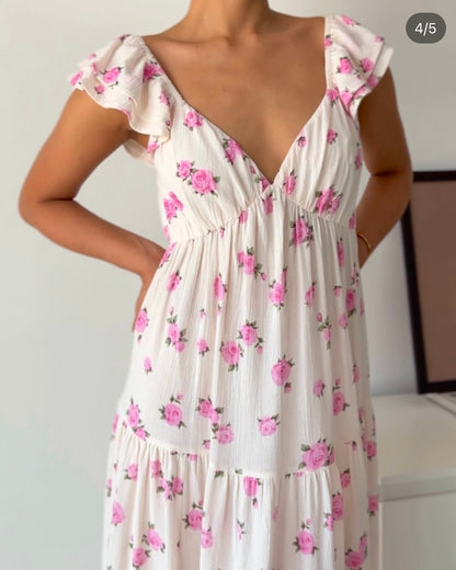 Coquette Core Dress in Cotton
