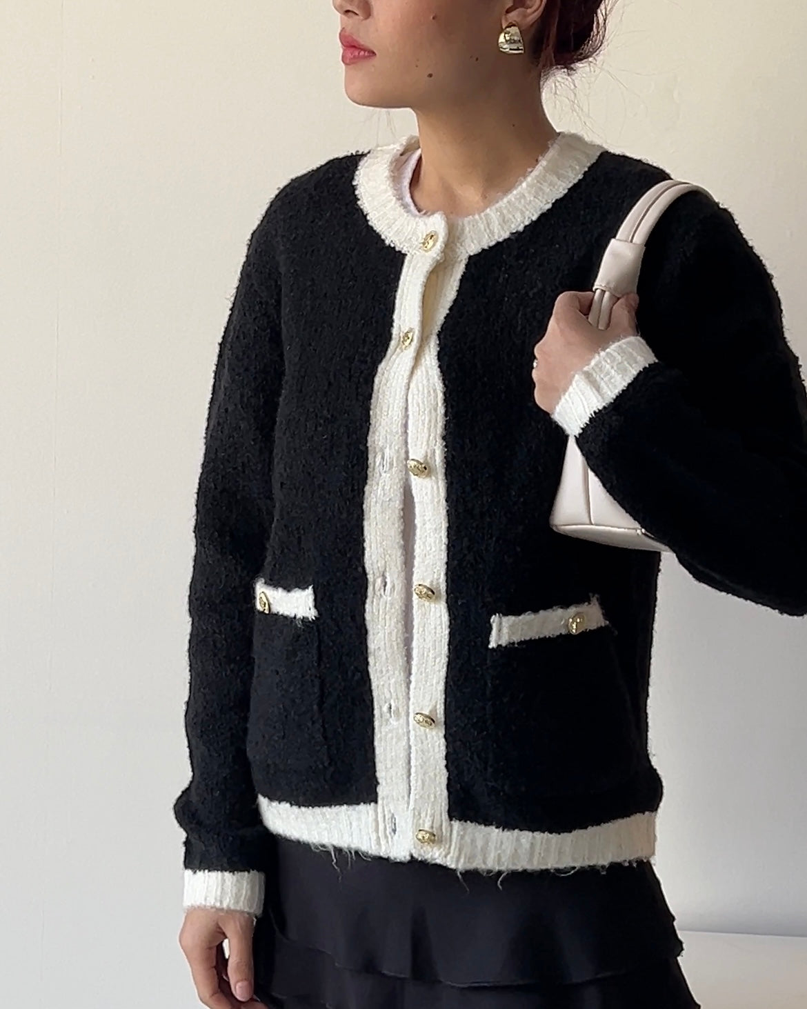 The Effortless Clean Girl Cardi in Black