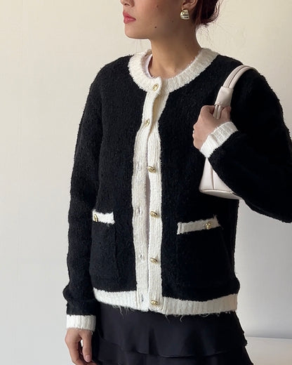 The Effortless Clean Girl Cardi in Black