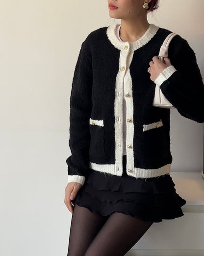 The Effortless Clean Girl Cardi in Black