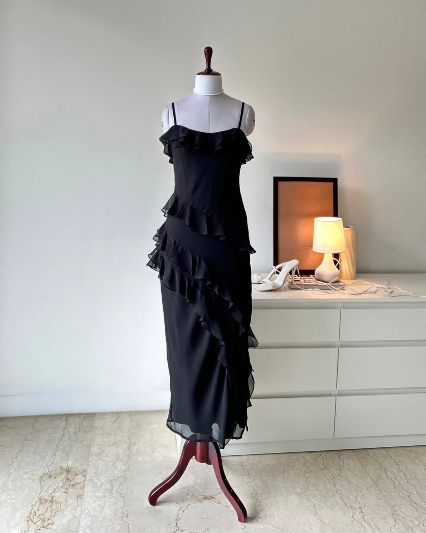 Black Frills Dress by 
N e v e r F u l l y D r e s s e d🌹