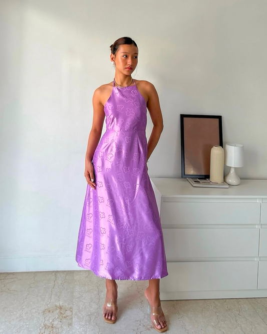 Cute Lilac Dress in Satin by 
C o l l u s i o n, A s o s