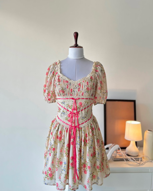 Beautiful Floral Bustier Dress 
From A s o s