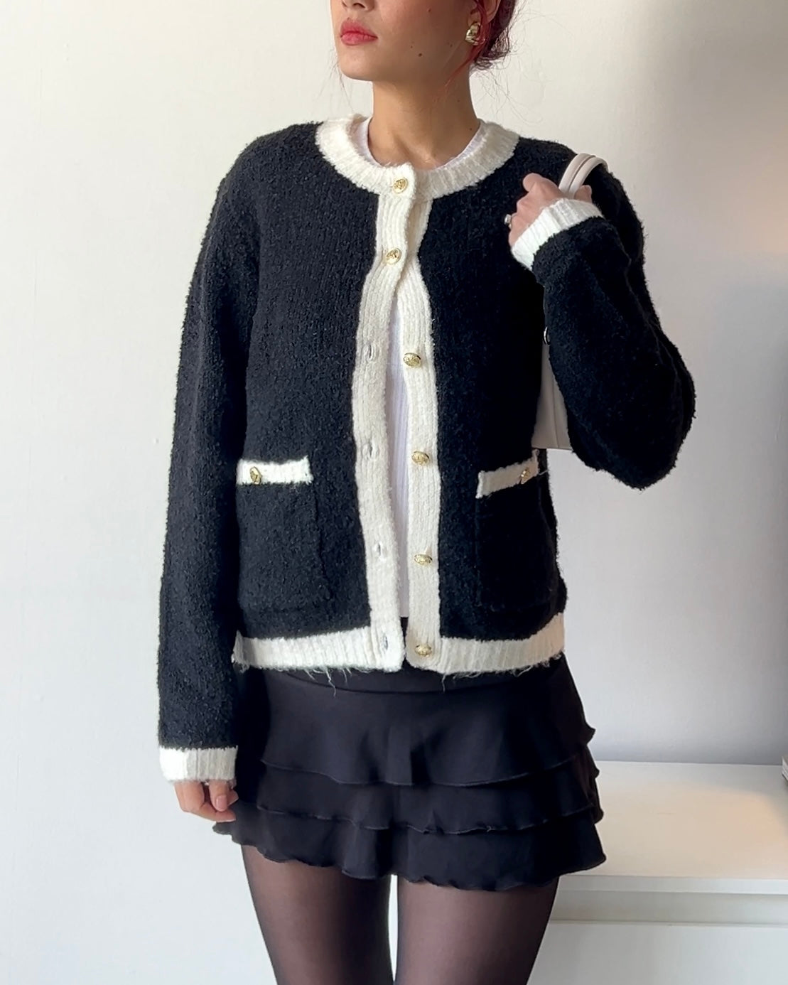 The Effortless Clean Girl Cardi in Black