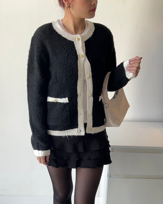 The Effortless Clean Girl Cardi in Black