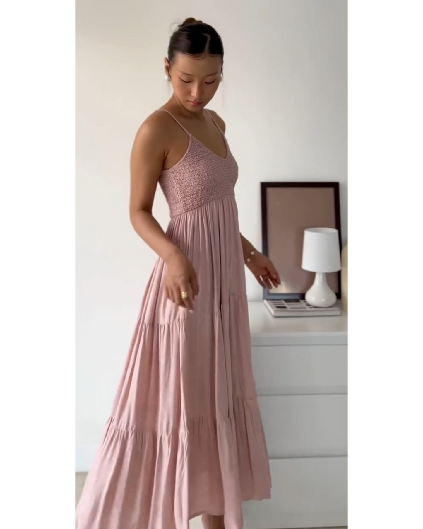 Blush Pink Dress in Cotton
