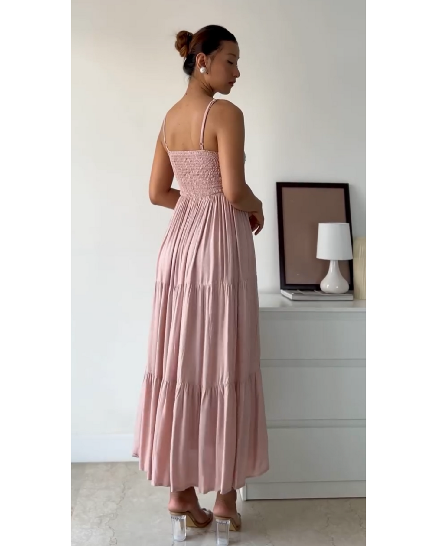 Blush Pink Dress in Cotton