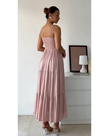 Blush Pink Dress in Cotton