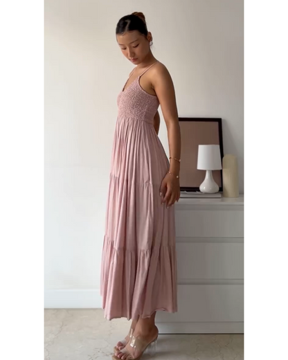 Blush Pink Dress in Cotton