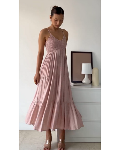 Blush Pink Dress in Cotton