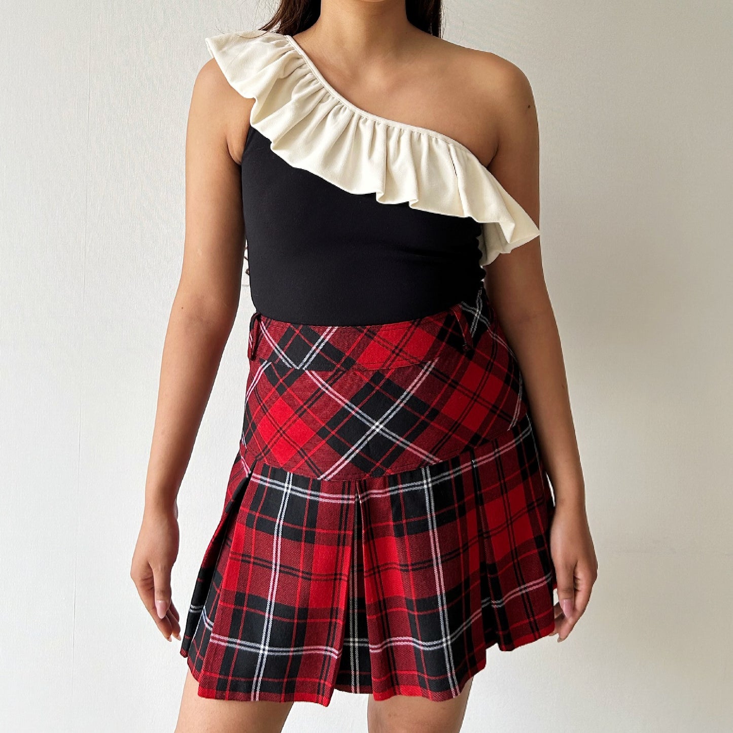 Plaid Vintage High Waisted Skirt